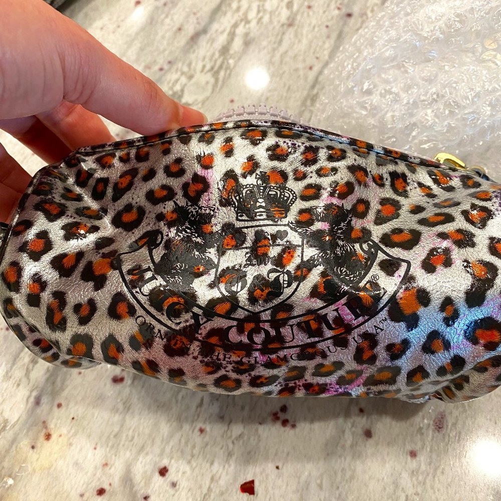 Cheetah Print Juicy Couture Cosmetic Bag